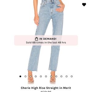 AGOLDE Cherie High Rise Straight in Merit